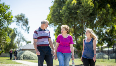 group of people walking 